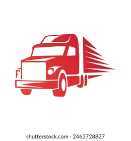 Truck logistic abstract logo symbol