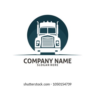 truck logistic cargo expedition delivery vector logo design