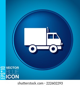 Truck. Logistic icon. Transportation symbol. symbol icon laden truck. carriage of the goods or things