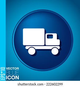 Truck. Logistic icon. Transportation symbol. symbol icon laden truck. carriage of the goods or things