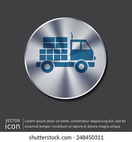 Truck. Logistic icon. Transportation symbol. symbol icon laden truck. carriage of the goods or things