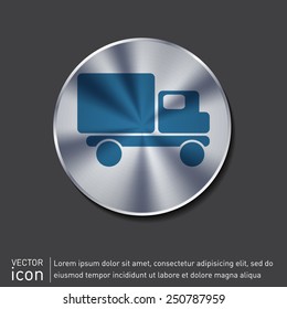 Truck. Logistic icon. Transportation symbol. symbol icon laden truck. carriage of the goods or things