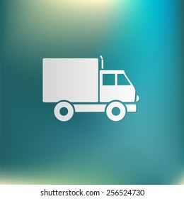 Truck. Logistic icon. Transportation symbol. symbol icon laden truck. carriage of the goods or things