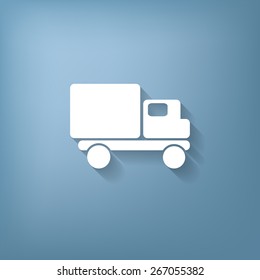 Truck. Logistic icon. Transportation symbol. symbol icon laden truck. carriage of the goods or things