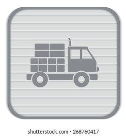 Truck. Logistic icon. Transportation symbol. symbol icon laden truck. carriage of the goods or things