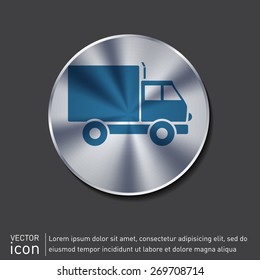 Truck. Logistic icon. Transportation symbol. symbol icon laden truck. carriage of the goods or things