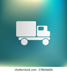 Truck. Logistic icon. Transportation symbol. symbol icon laden truck. carriage of the goods or things