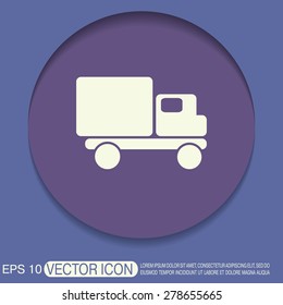 Truck. Logistic icon. Transportation symbol. symbol icon laden truck. carriage of the goods or things