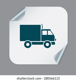 Truck. Logistic icon. Transportation symbol. symbol icon laden truck. carriage of the goods or things