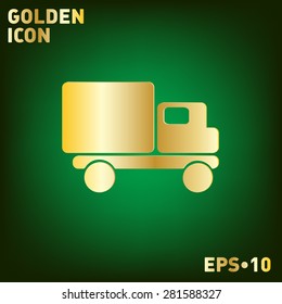 Truck. Logistic icon. Transportation symbol. symbol icon laden truck. carriage of the goods or things