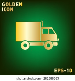 Truck. Logistic icon. Transportation symbol. symbol icon laden truck. carriage of the goods or things