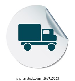 Truck. Logistic icon. Transportation symbol. symbol icon laden truck. carriage of the goods or things