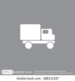 Truck. Logistic icon. Transportation symbol. symbol icon laden truck. carriage of the goods or things