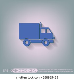 Truck. Logistic icon. Transportation symbol. symbol icon laden truck. carriage of the goods or things