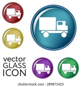 Truck. Logistic icon. Transportation symbol. symbol icon laden truck. carriage of the goods or things