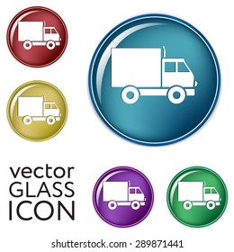 Truck. Logistic icon. Transportation symbol. symbol icon laden truck. carriage of the goods or things