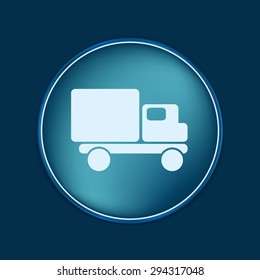 Truck. Logistic icon. Transportation symbol. symbol icon laden truck. carriage of the goods or things