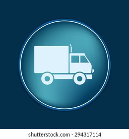 Truck. Logistic icon. Transportation symbol. symbol icon laden truck. carriage of the goods or things