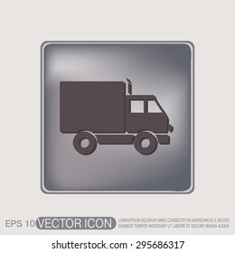 Truck. Logistic icon. Transportation symbol. symbol icon laden truck. carriage of the goods or things