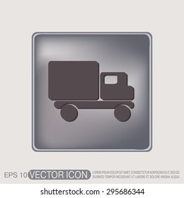 Truck. Logistic icon. Transportation symbol. symbol icon laden truck. carriage of the goods or things