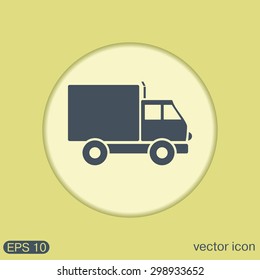 Truck. Logistic icon. Transportation symbol. symbol icon laden truck. carriage of the goods or things