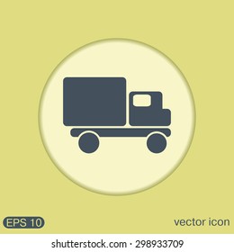 Truck. Logistic icon. Transportation symbol. symbol icon laden truck. carriage of the goods or things