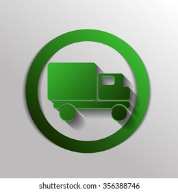 Truck. Logistic icon. Transportation symbol. symbol icon laden truck. carriage of the goods or things