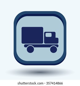 Truck. Logistic icon. Transportation symbol. symbol icon laden truck. carriage of the goods or things