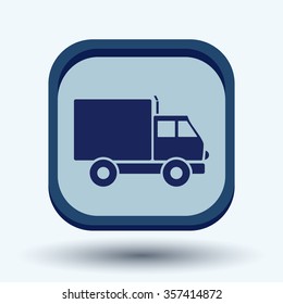 Truck. Logistic icon. Transportation symbol. symbol icon laden truck. carriage of the goods or things