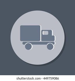 Truck. Logistic icon. Transportation symbol. symbol icon laden truck. carriage of the goods or things