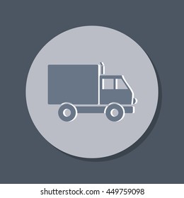 Truck. Logistic icon. Transportation symbol. symbol icon laden truck. carriage of the goods or things