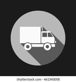 Truck. Logistic icon. Transportation symbol. symbol icon laden truck. carriage of the goods or things