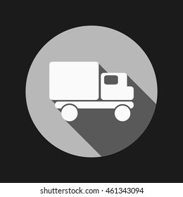 Truck. Logistic icon. Transportation symbol. symbol icon laden truck. carriage of the goods or things