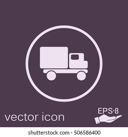 Truck. Logistic icon. Transportation symbol. symbol icon laden truck. carriage of the goods or things