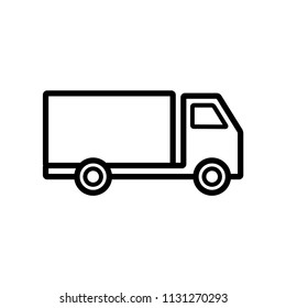 truck - logistic icon vector