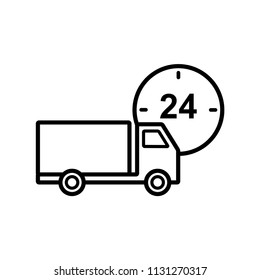 truck - logistic icon vector
