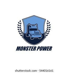Truck Logistic Logo Design Element