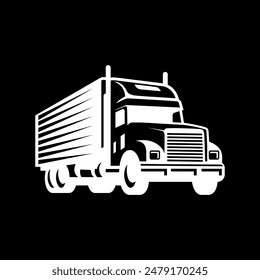 truck logistic logo design vector file