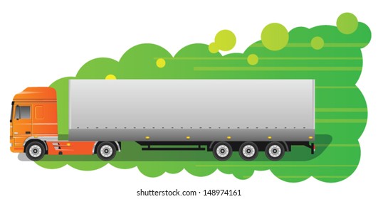 Truck. Logistics concept. Vector illustration