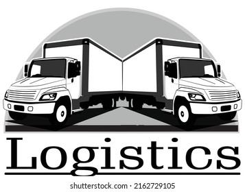 Truck Logistics Logo Design Vector Templatetransportation Stock Vector ...