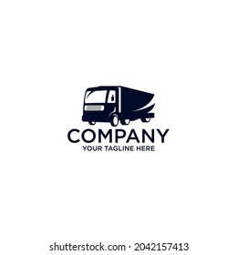 truck logistics logo simple and clean