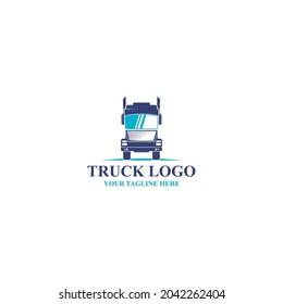 truck logistics logo simple and clean