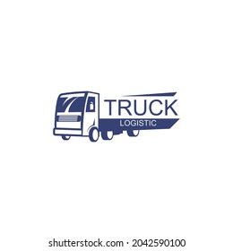 truck logistics logo simple and clean