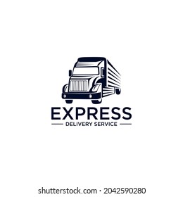 truck logistics logo simple and clean