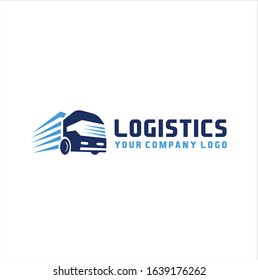 Truck Logistics Transportation Logo Vector Fast Stock Vector (Royalty ...