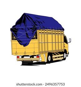 Truck logistics vector or illustration
