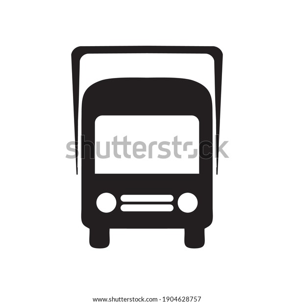 Truck logo Concept creative symbol\
minimalist abstract logistic icon vector\
illustration