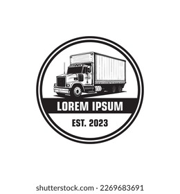 truck logo , container logo vector