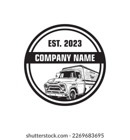 truck logo , container logo vector