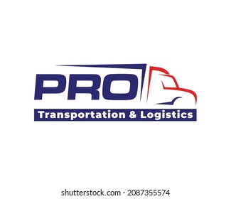 Truck Logo design. Logistics and Transport Logo design vector